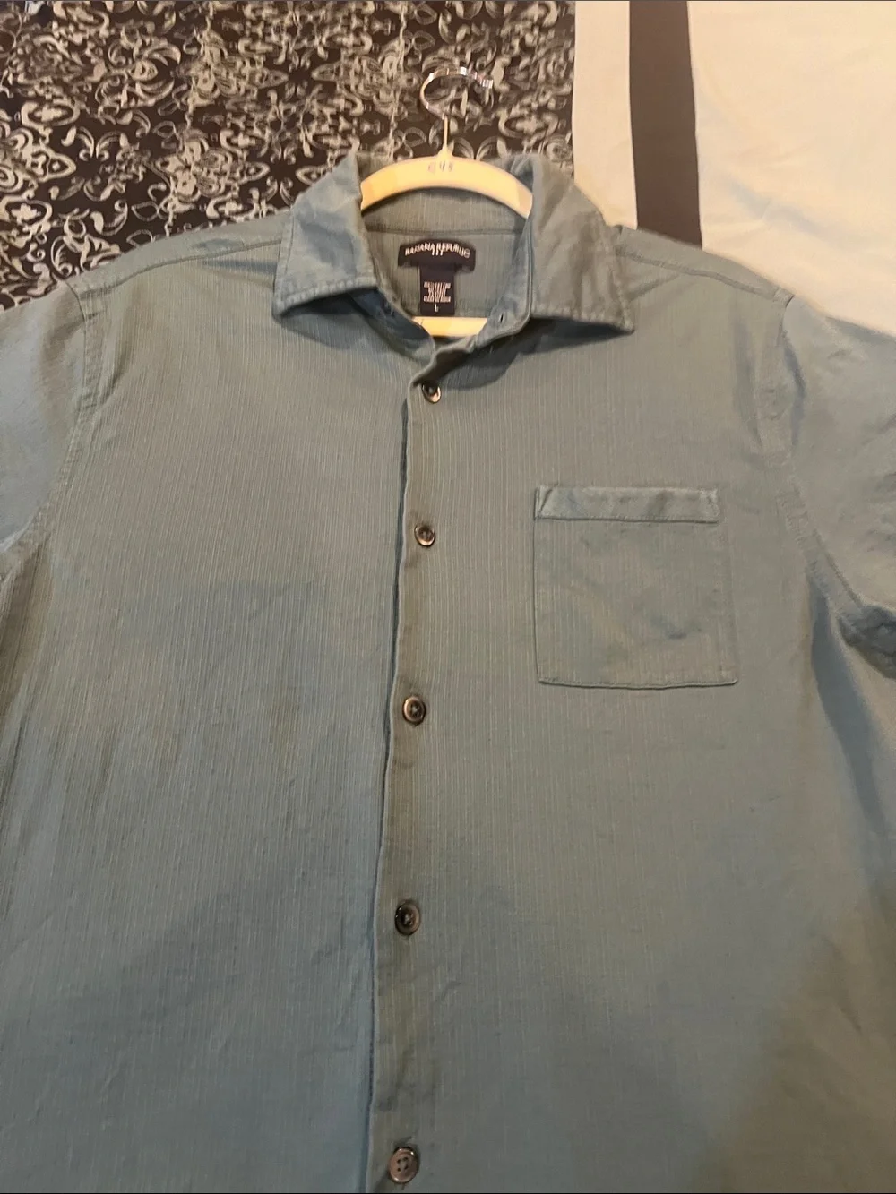 Banana Republic Teal Green Casual Button-Up Shirt